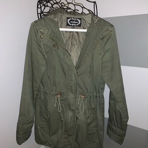Army Green Hooded Jacket